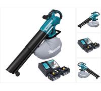 Makita DUB 187 RM2 Souffleur et aspirateur de feuilles sans fil 18 V Brushless + 2x batterie 4,0 Ah + chargeur