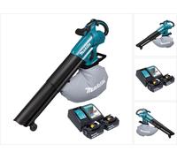 Makita DUB 187 RT2 Souffleur et aspirateur de feuilles sans fil 18 V Brushless + 2x batterie 5,0 Ah + chargeur