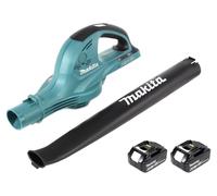 Makita DUB 361 2x 18 V / 36 V Souffleur sans fil + 2x Batteries Makita BL 1860 6 Ah / 6000 mAh