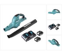 Makita DUB 361 Souffleur sans fil 2x 18 V / 36 V + 2x Batteries Makita BL 1860 6 Ah / 6000 mAh + Chargeur double Makita DC 18 RD