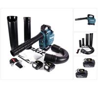 Makita DUB 363 G2V Souffleur / aspirateur de feuilles à batterie 36 V ( 2x 18 V ) Brushless + kit d'aspiration + 2x batterie 6,0 Ah - sans chargeur