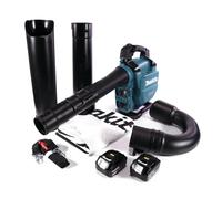 Makita DUB 363 T2V Souffleur / aspirateur de feuilles à batterie 36 V ( 2x 18 V ) Brushless + kit d'aspiration + 2x batterie 5,0 Ah - sans chargeur