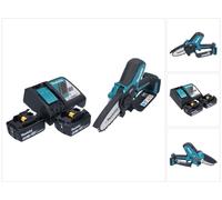 Makita DUC 101 RT Trononneuse d'elagage sans fil 18 V 10 cm Brushless + 2x batterie 5,0 Ah + kit chargeur