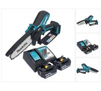 Makita DUC 150 RF2 Tronconneuse d'elagage sans fil 18 V 15 cm Brushless + 2x batterie 3,0 Ah + kit chargeur