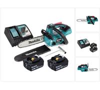 Makita DUC 254 RT 18 V Brushless Tronçonneuse sans fil 25 cm + 2x Batteries 5,0 Ah + Chargeur