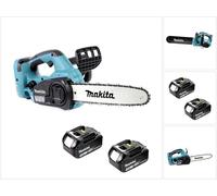 Makita DUC 302 F2 Tronçonneuse d'élagage sans fil 36V 30 cm + 2x Batteries 3,0Ah - sans chargeur