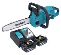 Makita DUC 307 RG2X3 Tronçonneuse à chaîne sans fil 18 V 30 cm Brushless + 2x batterie 6,0 Ah + chargeur