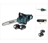 Makita DUC 355 G2 Tronçonneuse à chaîne sans fil 36V ( 2x18V ) Brushless 35 cm + 2x 6,0 Ah batterie - sans chargeur