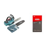 Makita DUC254Z Tronçonneuse d'élagage 18 V Li-Ion 25 cm (Produit Seul) Bleu/Argent & Oregon AdvanceCut 90PX Chaîne de tronçonneuse pour équiper les Elagueuses 25 cm Einhell, Gardol, Matrix