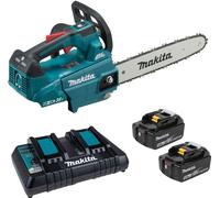 Makita DUC306PT2B Tronçonneuse d'élagage Li-ion LXT (2x18V/5,0Ah)