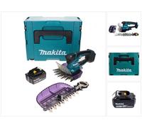 Makita DUM 604 G1XJ Cisailles à gazon sans fil 18 V avec lame pour gazon et arbustes + 1 batterie 6,0 Ah + Makpac - sans chargeur