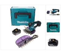 Makita DUM 604 M1XJ Cisailles à gazon sans fil 18 V avec lame pour gazon et arbustes + 1 batterie 4,0 Ah + Makpac - sans chargeur
