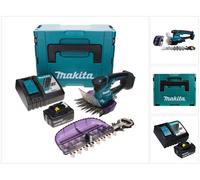 Makita DUM 604 RG1XJ Cisailles à gazon sans fil 18 V avec lame pour gazon et arbustes + 1 batterie 6,0 Ah + chargeur + Makpac