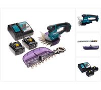 Makita DUM 604 RGX Cisailles à gazon sans fil 18 V avec lame pour gazon et arbustes + 2 batteries 6,0 Ah + chargeur