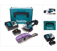 Makita DUM 604 RM1XJ Cisailles à gazon sans fil 18 V avec lame pour gazon et arbustes + 1 batterie 4,0 Ah + chargeur + Makpac
