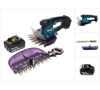 Makita DUM 604 T1X Cisailles à gazon sans fil 18 V avec lame pour gazon et arbustes + 1 batterie 5,0 Ah - sans chargeur