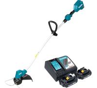 Makita DUR 189 RA2 Coupe-bordures sans fil 18 V 300 mm Brushless + 2x batterie 2,0 Ah + chargeur