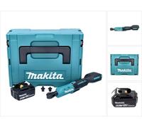 Makita DWR 180 G1J Visseuse à cliquet sans fil 18 V 47,5 Nm 1/4'' 3/8'' + 1x batterie 6,0 Ah + Makpac - sans chargeur