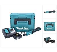 Makita DWR 180 RF1J Visseuse à cliquet sans fil 18 V 47,5 Nm 1/4'' 3/8'' + 1x batterie 3,0 Ah + chargeur + Makpac