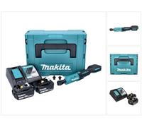 Makita DWR 180 RFJ Visseuse à cliquet sans fil 18 V 47,5 Nm 1/4'' 3/8'' + 2x batterie 3,0 Ah + chargeur + Makpac