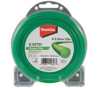 Makita Fil de coupe E-02705 - fil nylon rond 2 mm x 15 m Vert
