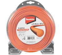 Fil de coupe Orange 2,4mm x 87m rond MAKITA E-02761
