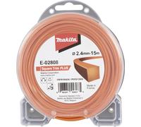 Makita Fil nylon carré pour débroussailleuse Square Trim+ E-02808 2,4 mm x 15 m