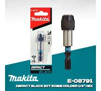 MAKITA E-08791 Impact noir Bit 60MM support 1/4 "poignée hexagonale manchon magnétique broche d'entraînement perceuse électrique accessoires adaptateur E-08791