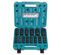 Makita Coffret de 14 douilles Impact Black E-16586 1/2" métrique 10-32 mm