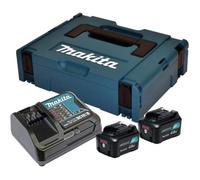 Pack 2 Batteries BL1041B + DC10SA + Makpac MAKITA - 197641-2