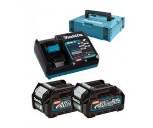 MAKITA Ensemble Li-ion XGT 40V 2 pièces BL4020+1 pièce DC40R 1 pièce Makpac 191V07-0
