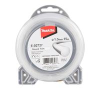 MAKITA E-02727 Fil nylon 1,3 mm, 15 m, blanc, rond