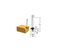 Makita Fraise à arrondir Makita 6 mm WA6 (D-09547) Quantité:1