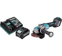 Makita GA 041 GM101 Meuleuse d'angle sans fil 40 V max. 125 mm X-LOCK Brushless + 1x batterie 4,0 Ah + chargeur