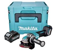 Makita GA 044 GM101 Meuleuse d'angle sans fil 40 V max. 125 mm X-LOCK Brushless + 1x batterie 4,0 Ah + Makpac - sans chargeur