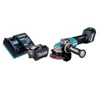 Makita GA 044 GT101 Meuleuse d'angle sans fil 40 V max. 125 mm X-LOCK Brushless + 1x batterie 5,0 Ah + chargeur