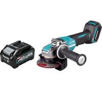 Makita GA 047 GM1 Meuleuse d'angle sans fil 40 V max. 125 mm X-LOCK Brushless + 1x batterie 4,0 Ah - sans chargeur