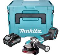 Makita GA 047 GM101 Meuleuse d'angle sans fil 40 V max. 125 mm X-LOCK Brushless + 1x batterie 4,0 Ah + Makpac - sans chargeur