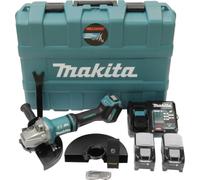 Makita GA038GT206 Meuleuse d'angle sans fil 40V maxi / 2x 5,0 Ah batterie + chargeur rapide en coffret de transport + Side-Kick
