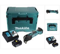 Makita GTM51RG1J Découpeur-ponceur multifonctions sans fil 18V + 1x Batterie 6,0Ah + Chargeur + Coffret Makpac