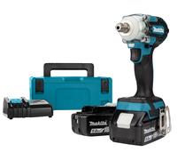 Makita Boulonneuse à chocs sans fil DTW301RTJ 18V LXT Brushless 330 Nm 2x5Ah MAKPAC