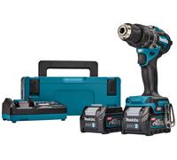 Makita HP002GD201 XGT 40V Max Li-ion Perceuse/Visseuse À Percussion Sans Fil (2x 2.5Ah) Dans Mbox - 13mm - Sans Charbon