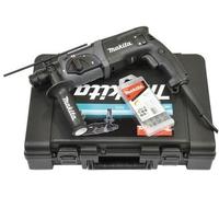 Makita Marteau combiné HR2470BX40 avec jeu de forets SDS-PLUS dans une mallette de transport, 780 W, 230 V, Edition noir.