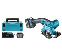 Scie circulaire 10.8V CXT Ø85 mm - MAKITA - avec 2 batteries 12V 4.0Ah - chargeur - MakPac - HS301DSMJ