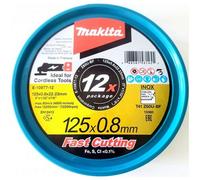 Makita - Jeu de disques à tronçonner pour acier inoxydable 125x22,23 mm, 12 pcs E-22953-12