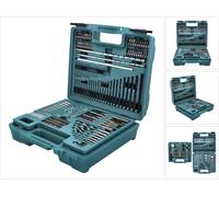 Makita - Jeu de tournevis, forets à embouts, douilles et scies cloches - Fraise conique, foret forestier - 212 pièces - torx, phillips, pozidriv, hex, slot, square - Hexagonal