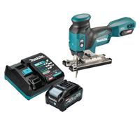 Makita JV 001 GM101 Scie sauteuse sans fil 40 V max. 135 mm Brushless + 1x batterie 4,0 Ah + chargeur