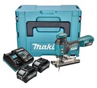 Makita JV 001 GM201 Scie sauteuse sans fil 40 V max. 135 mm Brushless + 2x batterie 4,0 Ah + chargeur + Makpac
