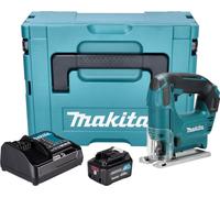 Makita JV 101 DSM1J Scie sauteuse sans fil 12 V max. 65 mm + 1x batterie 4,0 Ah + chargeur + Makpac