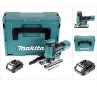 Makita JV 102 DA1J 10,8 V Scie sauteuse pendulaire sans fil en coffret Makpac + 1x Batterie BL 1020 2,0 Ah - sans Chargeur